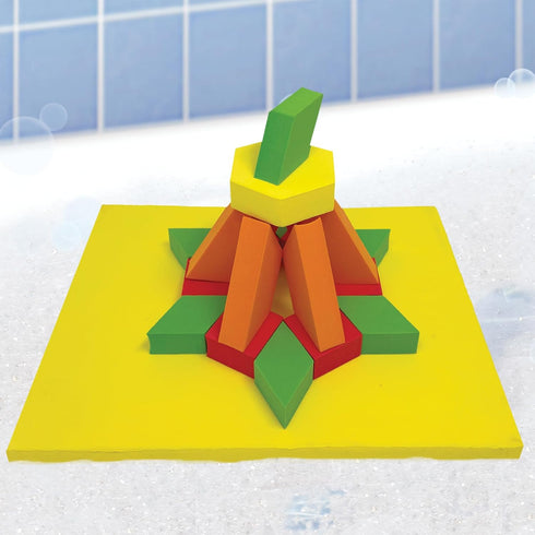Stem Discovery Blocks Educational Bath Toy, STEM Blocks Tower Blocks, Pool Toy for Science Museums and Children's