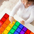 100 CuteTiger Magnetic Tiles, Magnet Tiles, Pcs Magnetic Building Blocks No Cars, Square Building Castle, Preschool