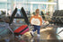Lulyboo Toddler Car Seat Tray and Backpack, Airplane Travel Tray with Writing Surface and 8 Storage Pockets, Monkey