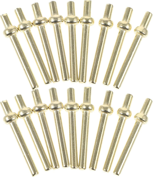 100Pcs Metal Cribbage Pegs, Cribbage Board Accessories for Family and Friends, Traditional Board Game Golden