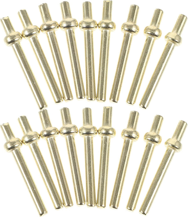 100Pcs Metal Cribbage Pegs, Cribbage Board Accessories for Family and Friends, Traditional Board Game Golden