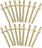 100Pcs Metal Cribbage Pegs, Cribbage Board Accessories for Family and Friends, Traditional Board Game Golden