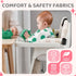 Portable Baby Shopping Cart Seat, High Chair Cover for Outdoor, One-Hand Installation Cart Seat Cover, Comfortable