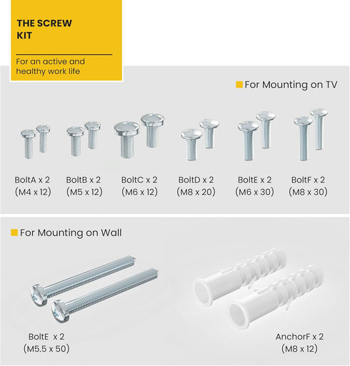 IMtKotW TV Safety Straps Furniture and TV Wall Anchors and Punch-Free Clamp Straps for Baby Proofing, VESA Mounting