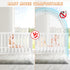 Zkaitoy Crib Tent to Keep Baby from Climbing Out - Crib Net to Keep Baby in - Pop Up Breathable Cribs Cover - Canopy