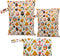 Ksheria 3pcs Cloth Diaper Wet Dry Bags Waterproof Reusable with Two Zippered Pockets