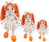 18" June Garden Snuggle Cuties Bella - Soft Cuddly Plush Doll Gift for Girls - Huggable Rag Doll - Orange L