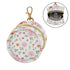 PYBUG Roses Round Pacifier Storage Case, Polyester & TPU Lined with Hook Buckle, Pacifier Container Box for Baby