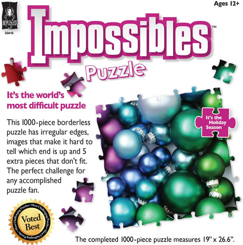 BePuzzled | Impossibles Puzzles: Impossibles Holiday Season Challenging Puzzles with a Twist for Advanced Puzzlers Ages 15 and Up