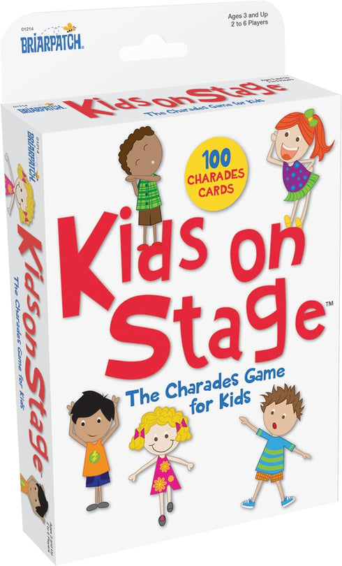 Briarpatch Kids on Stage Charades for Kids Travel Card Game for Preschool Learning