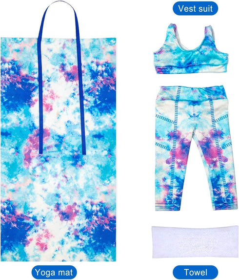 Ecore Fun 3-Pack 18 Inch Doll Clothes, Sports & Gymnastics Outfit Sets with Vest Suit, Yoga Mat and Towel