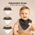 KeaBabies 8-Pack Organic Baby Bandana Drool Bibs, Stylish Super Absorbent Teething Bibs for Infants