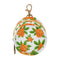 Orange Berries Round Pacifier Storage Case with Zipper, Portable Pacifier Case for