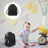 Insulated Black Bottle Cooler Bag for Travel Nursing & Milk Storage