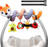 Car Seat Toys for Newborns, Stroller Toys for 0-6 Months with Music Rattles and Teether for Boys Girls