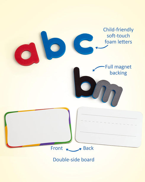Coogam CVC Sight Words Magnetic Letters Flashcards, Short Vowel Spelling Game for Preschool Kids Learning Supplies