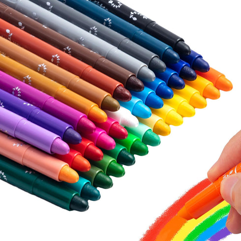 M&G 36 Colors Solid Tempera Paint Sticks for Kids, Washable, Non-toxic, Quick Drying, Works on Paper, Wood, Glass