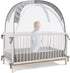 Lazyzzzz Crib Tent, Pop Up Mosquito Crib Net with Double Zipper Self-Locked,1200
