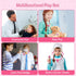 Pink Doctor Kit for Toddlers 3-5 - Pretend Doctor Play Set with Cart, Stethoscope, and Thermometer for Kids 6-8