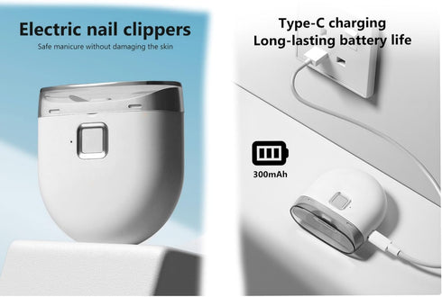 Generic New Rechargeable Electric Nail Clippers for Adults, Kids & Babies Lightweight, Dual Speeds, Ultra-Quiet