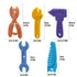 5PCS Baby Teething Toys, Silicone Sensory Teether Toys for Babies, Infant Toys 0-6 Months, BPA Free Chew Toy for