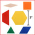 edxeducation Plastic Pattern Blocks - Set of 250 for Early Geometry Skills, Math Manipulative for Ages 4+