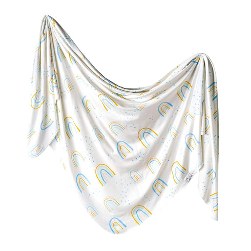 Copper Pearl Large Premium Knit Baby Swaddle Receiving Blanket Skye