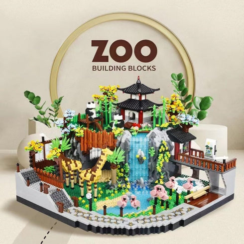 Zoo Building Model Set, 5000 Pcs Micro Building Toys, Creative Zoological Park Model Set, Gift for Adults and Kids (822)