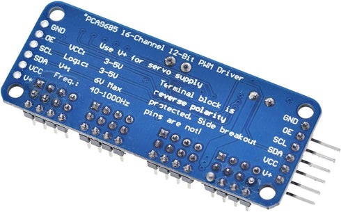 5PCS SG90 9g 16 PCA9685 12-Bit Servo Motor + Channel PWM Servo Motor Driver IIC Module DIY Kit for RC Robot Arm