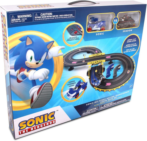 NKOK Sonic & Shadow RC Slot Car Set, Counts Laps, Great for Kids, Working Lights, Ages 5 and Up