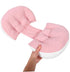 SHOWERORO U Shaped Maternity Pillow for Pregnant Women Supportive Waist Cushion for Side Sleeping Alleviating Belly