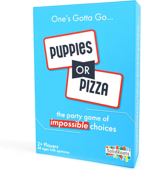 Puppies or Pizza? The Card Game of Impossible Choices - Family Games, Adult Games, Travel Games for Ages 8+