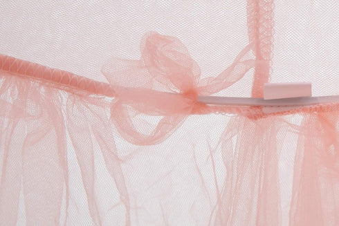Kids Princess Bed Canopy - Pink Hanging Mosquito Net for Nursery