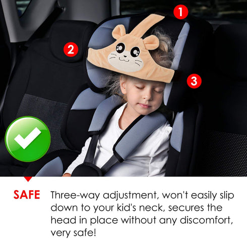 HJH Car Seat Head Support Toddler Head Strap for Car Seat Baby Head Protector Stroller Car Seat Sleeping Headrest