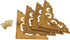 4Pcs 2.5" Brass Flat Corners Bracket, Decorative Furniture Hardware for Box Cabinet, Antique Brass