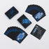 SFALCI 1pc Waterproof Plastic Poker Playing Cards PET Table Games Halloween/Thanksgiving Day (Blue x Silver)