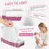 S/220 Counts Odor Sealing Baby Diaper Disposable Bags - Unscented, Durable Diaper Sacks for Home, Travel & On-the-Go