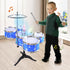 Kids Drum Set for Toddlers - Musical Gifts Toys with Light, Drum Kit for Beginner Music Practice, Christmas Birthday