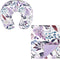 Purple Baby Blankets, Minky Toddler Blanket for Boys Girls, Wisteria Floral Nursing