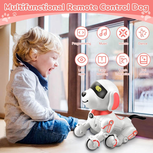 8 9 10 11 12, 8-12, 5 6 7 8 9 10 11 12 Robot Dog Toys for Kids Remote Control Dogs, Robot Dog for Kids Pet Robotic