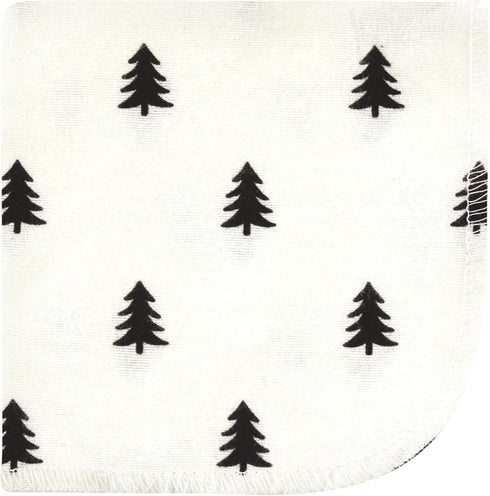12 Pack, Hudson Baby Unisex Baby Flannel Cotton Washcloths, Brown Bear One Size