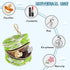 Nesatuwa Fresh Green Apples Pacifier Holder Case with Clip Portable Small Travel Pacifier Pouch for Mom Bag Zipper Coin
