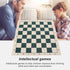 Alomejor Portable Chess Board, 34.5x34.5cm PVC Soft Tournament Chess Set for Travel Camping