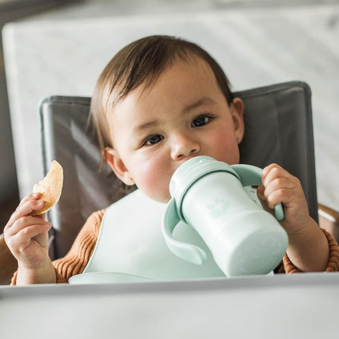 6oz., 6mo+, Green Sprouts Sprout Ware Sip & Straw Plant-plastic, Platinum-cured Silicone, Dishwasher Safe, Grows