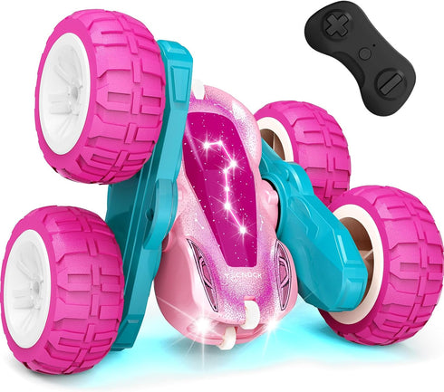Tecnock Pink Remote Control Car for Girls and Boys, 2.4GHz RC Cars