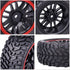 HobbyPark 12mm Hex PreGlued 1/10 RC Touring Car Wheels and Tires Set, 2.55" Tall, 1.02" 26mm Wide Soft Rubber for