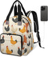 Shoblo Chicken Rooster Diaper Bag Backpack for Travel, Waterproof Diaper Bag with Insulated