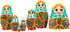 AEVVV Russian Nesting Dolls Set of 7 pcs - Matryoshka Dolls in Sunflower Sundress for Women