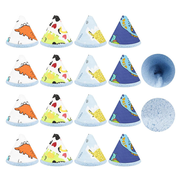 AMAZYC-US 16 Pcs Coral Velvet Pee Covers Baby Boy, Strong Water Absorption Reusable