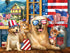 SUNSOUT INC 300 pc Jigsaw Puzzle by Artist Tom Wood - Born in The U.S.A. - Finished Size 18" x 24"